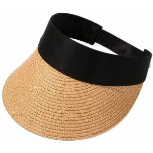 Állítható szalmakalap napellenzővel, puha szalma, rugalmas fejpánt, 11 cm-es napellenző hosszúság