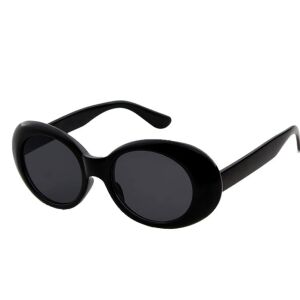 Retro stílusú ovális napszemüveg, műanyag keret, UV 400 szűrő, 3. kategória