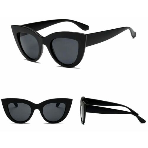 Női macskaszem napszemüveg tüköreffektussal, műanyag, UV400 szűrős Cat. 3D, szélesség 140 mm 121072949