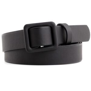 Női bőr ruhaöv szögletes csattal, fekete, 105 cm, Eco bőr 121072921 - Női öv