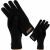 Férfi meleg téli kesztyű akril fonalból, fekete, univerzális méret 121076255
