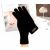 Férfi meleg téli kesztyű akril fonalból, fekete, univerzális méret 121076255