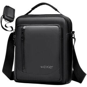 Weixier čierna nylonová pánska taška cez rameno Oxford s rúčkou a nastaviteľným popruhom - Kufre&tašky