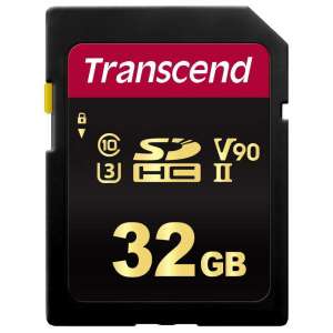 Transcend SDHC 700S 32GB UHS-II U3 memóriakártya, Class 10, V90, olvasási sebesség akár 285MB/s, írási sebesség akár 180MB/s - Transcend