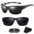 Férfi sport napszemüveg polarizációval, fekete, műanyag kerettel, UV 400 kat. 3 szűrő 113049149