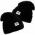 Női sapka macska motívummal, fekete, akril kötött, univerzális méret 113049551