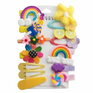 Flamenco Mystique Sada 14 kovových sponiek do vlasov RAINBOW SP290, bez niklu a chrómu, rozmery 15x7,5x1,5 cm 113052501 - Sponky do vlasov, čelenky