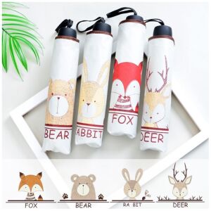 Dáždnik Flamenco Mystique Classic Teddy Bear, vinylová tkanina, 95 cm - biely 121089272 - Dáždniky