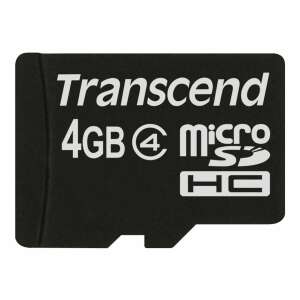 Transcend Premium 4GB microSDHC Class 4 memóriakártya - Transcend