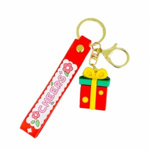 Brelok do kluczy Flamenco Mystique Prezent Świąteczny z zawieszką w kształcie prezentu - Brelok do kluczy