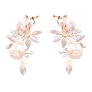 BOHO esküvői csüngő fülbevaló kristályokkal, kézzel készített ékszerötvözetekből, hipoallergén, sebészeti acél