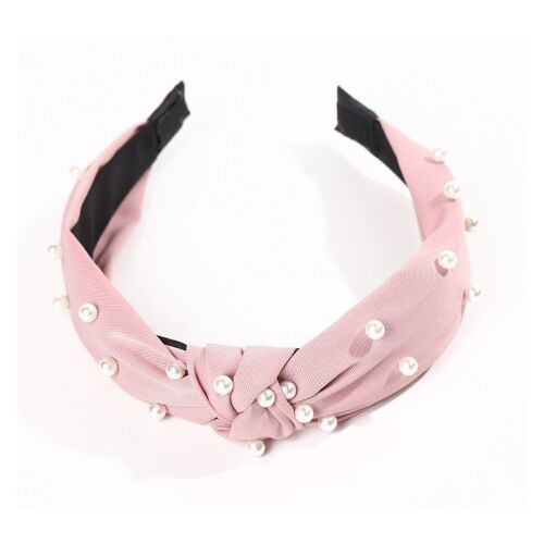 Turbán fejpánt O227R, gyöngyös, átmérője 12,5 cm, szélessége 4 cm 113055006