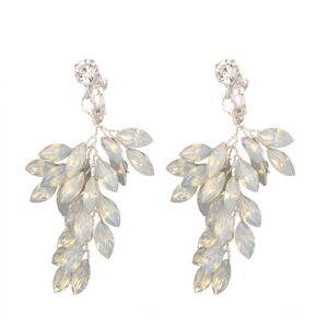 Flamenco Mystique Svadobné náušnice BOHO visiace s kryštálmi, chirurgická oceľ, hypoalergénne 113055235 - Dámske náušnice