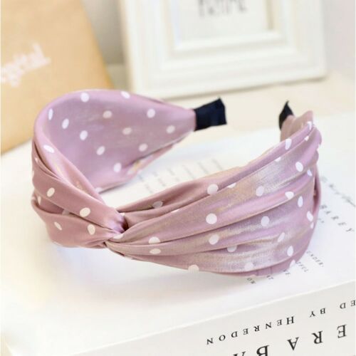 Elasztikus fejpánt turbánnal, rózsaszín pöttyös, átmérő 12,5 cm, szélesség 7 cm 113055278