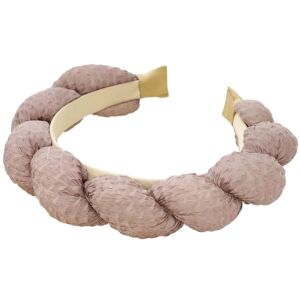 Kötött vastag lila fejpánt, átmérője 12 cm, szélessége 4 cm 113055519 - Fejpánt, fejkendő