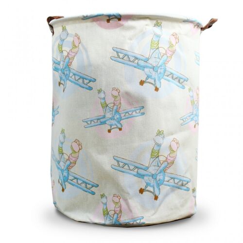 Tárolókosár játékoknak vagy mosópalacknak, pamutvászon, 40x50 cm