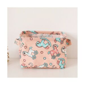 Játék- és ruharendező, pamutvászon, szélesség 16 cm x magasság 20 cm x mélység 13 cm