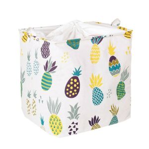 Szervező játékokhoz és ruhákhoz, pamutvászon, 50x40x50 cm