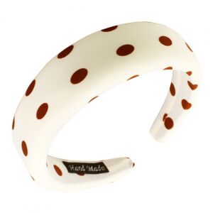 Creamy Dots fejpánt, kerülete 44 cm, átmérője 13,5 cm, szélessége 4 cm 113056895 - Fejpánt, fejkendő