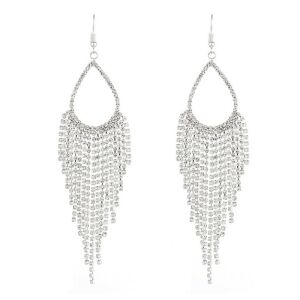 Műfülbevaló K1632S, antiallergén, hossza 12 cm, szélessége 2,5 cm