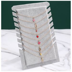 Nyaklánctartó E60, velúr anyagú, 28,5x19 cm