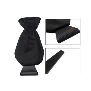 Hó- és jégkaparó hosszú meleg kesztyűvel, fekete, 35cm x 18cm, tömeg 117g