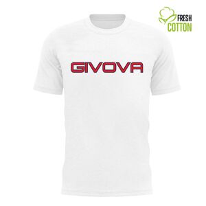T-shirt krótki rękaw, Givova MA008 M INTL Biały 113060304 - Dla mężczyzn