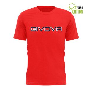 Kurzarm-T-Shirt, Givova MA008 2XL INTL Rot 113060316 - T-Shirts für Herren