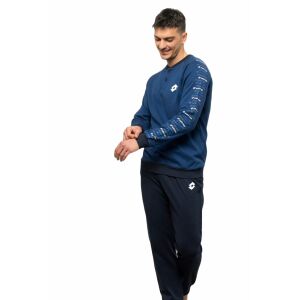 Langer Pyjama für Herren Lotto LP2092 XL INTL Blau 113060538 - Herrenbekleidung
