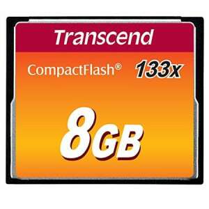 Transcend 8GB CompactFlash memóriakártya, 133x sebesség - Transcend