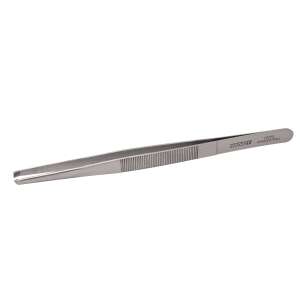 180mm straight tweezers, stainless steel, non-magnetic, for precision work - Network Tool