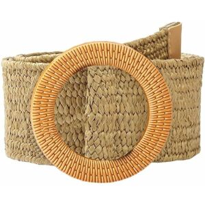 Széles női szalmaöv elasztikus kerékcsattal nyárra 113075620 - Női öv