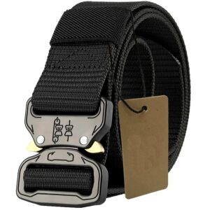 Taktikai katonai öv SURVIVAL, fekete/zöld, polipropilén nylon, 125 cm