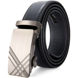 Automata öv ökobőrből, fekete, szélessége 3,5 mm, hossza 131 cm