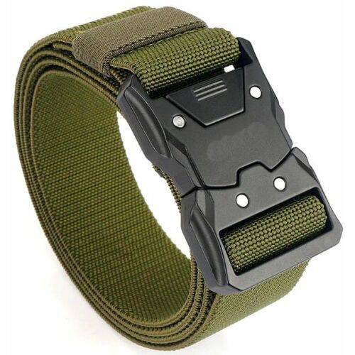 Uniszex taktikai katonai öv SURVIVAL, fekete, polipropilén nylon, 38 mm szélesség 113078655