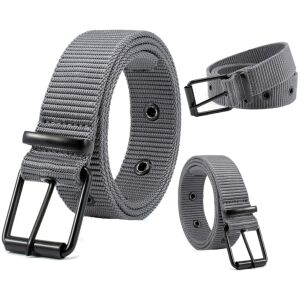 Uniszex katonai taktikai öv SURVIVAL, szürke fém csat, polipropilén nylon, 120 cm