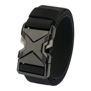 Uniszex katonai taktikai öv SURVIVAL, fekete, polipropilén nylon, 36 mm x 0,2 cm x 126 cm