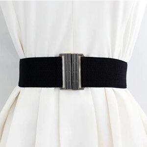 Női rugalmas öv bambusz csattal, fekete, 65 cm 121086459 - Női öv