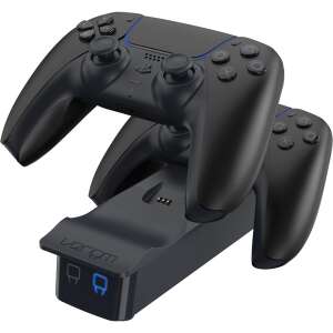 Nabíjacia stanica Venom PS5 Dual Controller - Čierna. Nabíjajte dva ovládače PlayStation 5 súčasne. - Nabíjacie stanice konzola