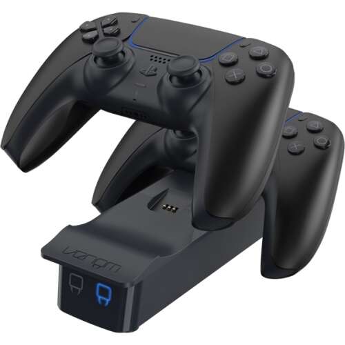 Venom PS5 Dual Controller Ladestation - Schwarz. Laden Sie zwei PlayStation 5 Controller gleichzeitig auf.
