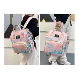 Funkcionális hátizsák rendszerező babakocsihoz, vízálló, oxfordi anyag, hőréteggel