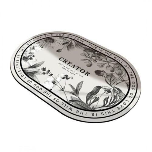 Vintage virágos fürdőszobaszőnyeg, 60x90 cm, poliészter csúszásmentes hátlappal