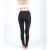 Szűk sport leggings fitnesz edzéshez, fekete, 90% pamut és 10% elasztán, L méret 113082046