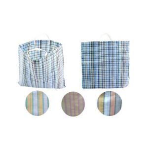 BEVÁSÁRLÓ SZATYOR CSÍKOS SZÖVET 1DB