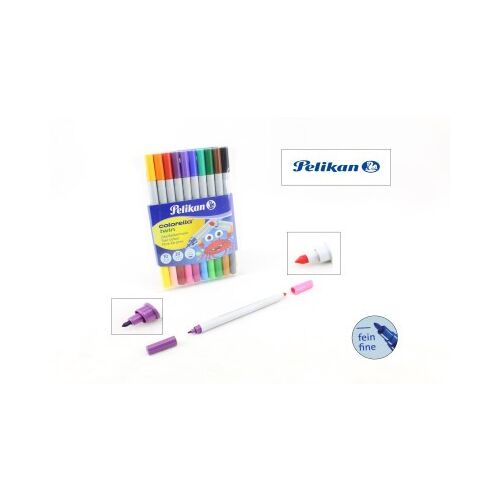 PELIKAN FILCTOLL DUPLAFEJŰ 10SZÍN 1CS