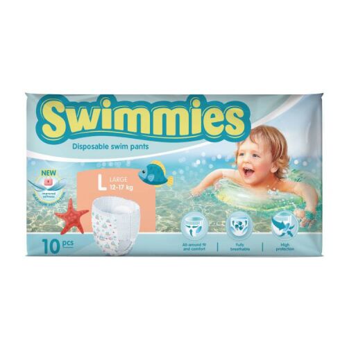 SWIMMIES ÚSZÓPELENKA L 12-17KG 10DB 113083116
