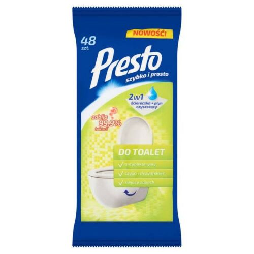 PRESTO TÖRLŐ KENDŐ WC FERTŐTLENÍTŐ 48DB 113083138