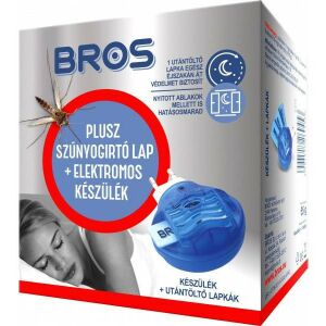 BROS SZÚNYOGRIASZTÓ ELEKTROMOS, LAPKÁVAL 1CS 113083397 - Bros