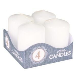 (KAR) ADVENTI GYERTYA FEHÉR 4DB