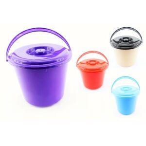 VÖDÖR+TETŐ MŰANYAG POB 7L 1DB 113085484 - Háztartási vödör & Tál